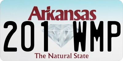 AR license plate 201WMP