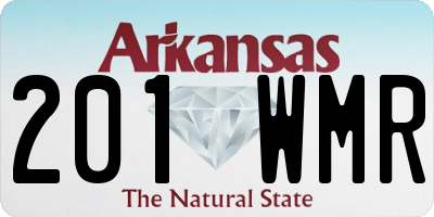 AR license plate 201WMR