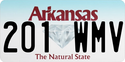 AR license plate 201WMV