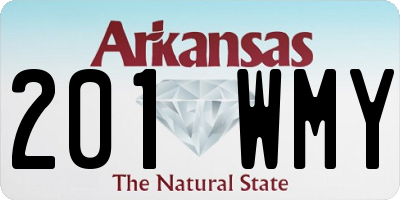 AR license plate 201WMY