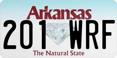 AR license plate 201WRF