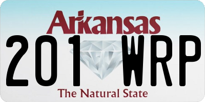 AR license plate 201WRP