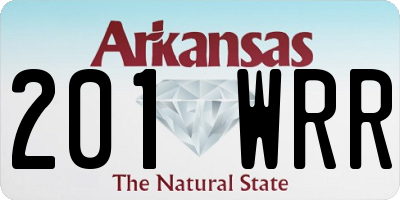 AR license plate 201WRR