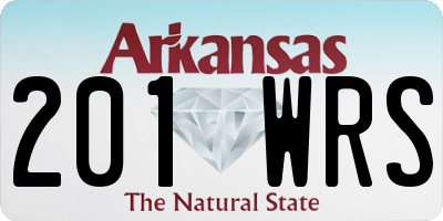 AR license plate 201WRS