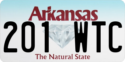 AR license plate 201WTC