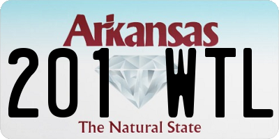AR license plate 201WTL