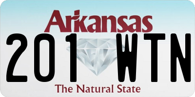 AR license plate 201WTN