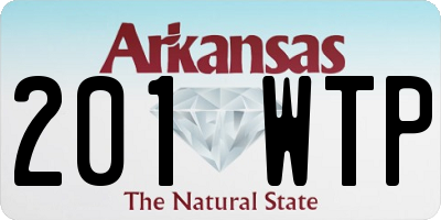 AR license plate 201WTP