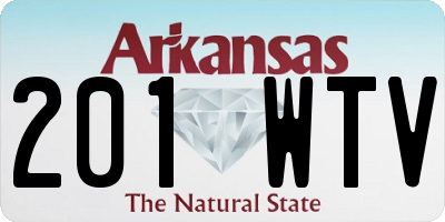 AR license plate 201WTV
