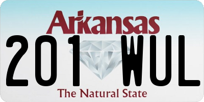 AR license plate 201WUL