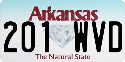 AR license plate 201WVD