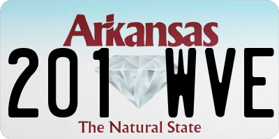 AR license plate 201WVE