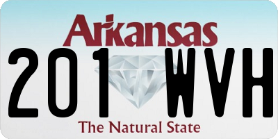 AR license plate 201WVH
