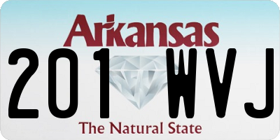 AR license plate 201WVJ