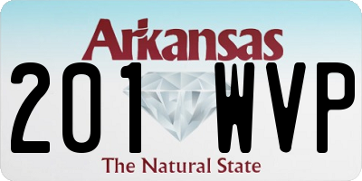 AR license plate 201WVP