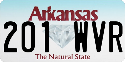 AR license plate 201WVR