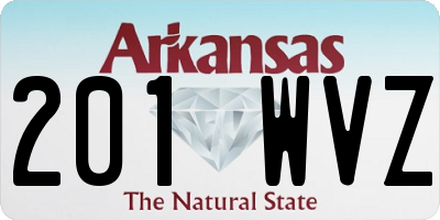 AR license plate 201WVZ