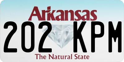 AR license plate 202KPM