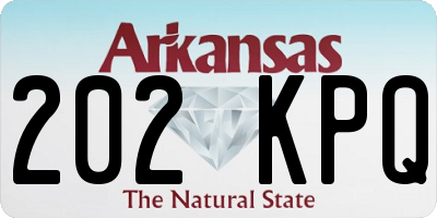 AR license plate 202KPQ