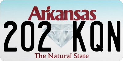AR license plate 202KQN