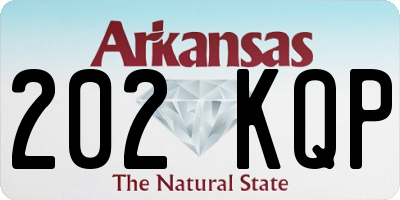 AR license plate 202KQP
