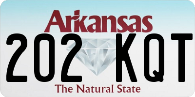 AR license plate 202KQT