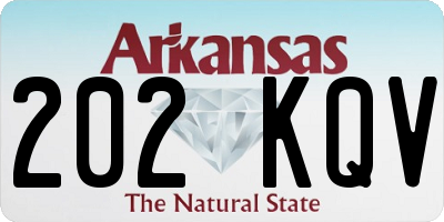 AR license plate 202KQV