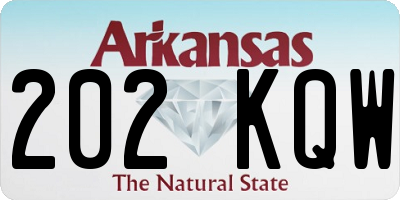 AR license plate 202KQW