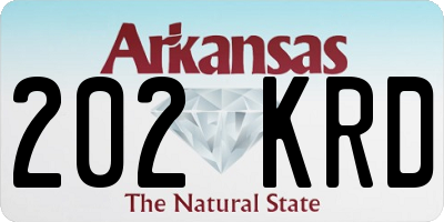 AR license plate 202KRD