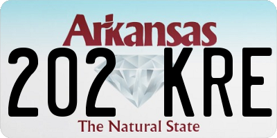 AR license plate 202KRE
