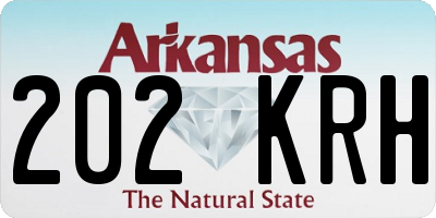 AR license plate 202KRH