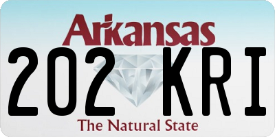 AR license plate 202KRI