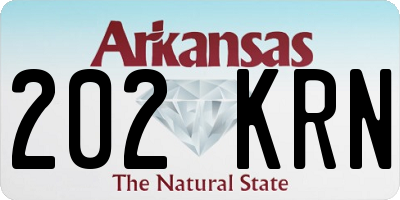 AR license plate 202KRN