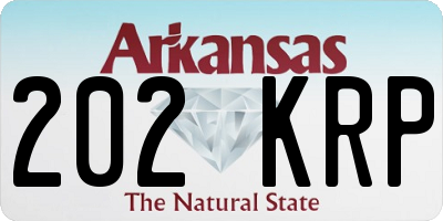AR license plate 202KRP