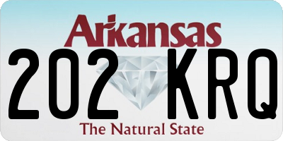 AR license plate 202KRQ