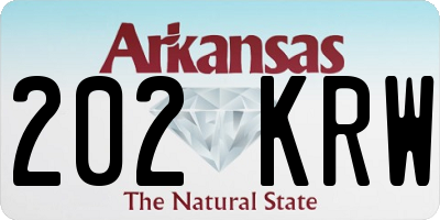 AR license plate 202KRW