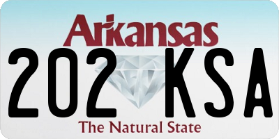 AR license plate 202KSA