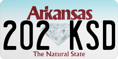 AR license plate 202KSD