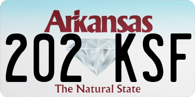 AR license plate 202KSF