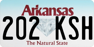 AR license plate 202KSH