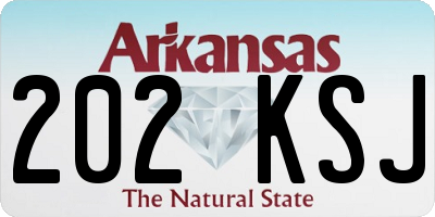 AR license plate 202KSJ