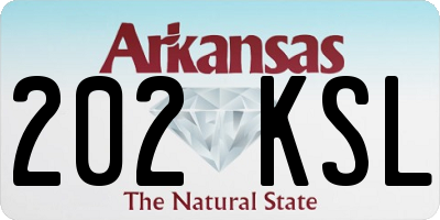 AR license plate 202KSL