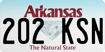 AR license plate 202KSN