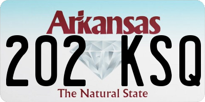 AR license plate 202KSQ
