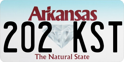 AR license plate 202KST