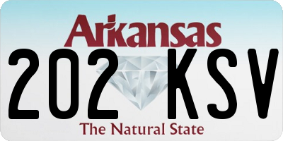 AR license plate 202KSV