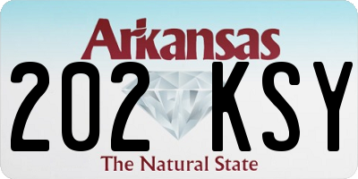 AR license plate 202KSY