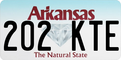 AR license plate 202KTE