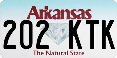 AR license plate 202KTK