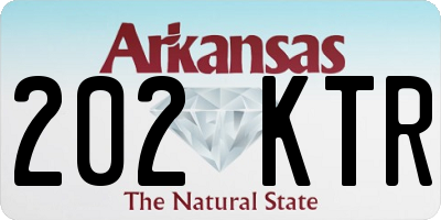 AR license plate 202KTR